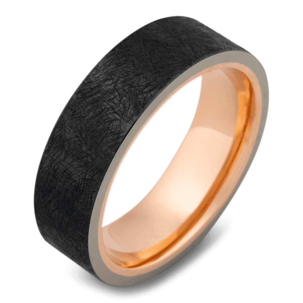 The Brady: Black Zirconium Men's Wedding Band