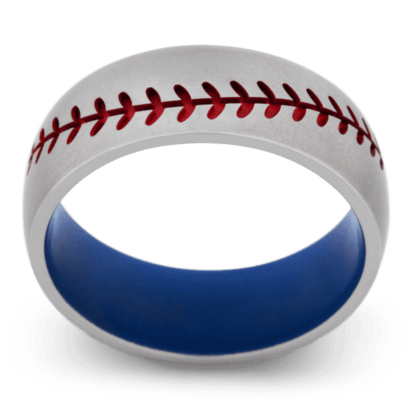 Men's Cobalt Chrome Wedding Ring with 8mm Cerakote Band | Bonzerbands