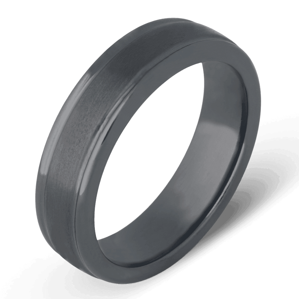 Men's Tantalum Wedding Ring with 8mm Matte Finish Band | Bonzerbands