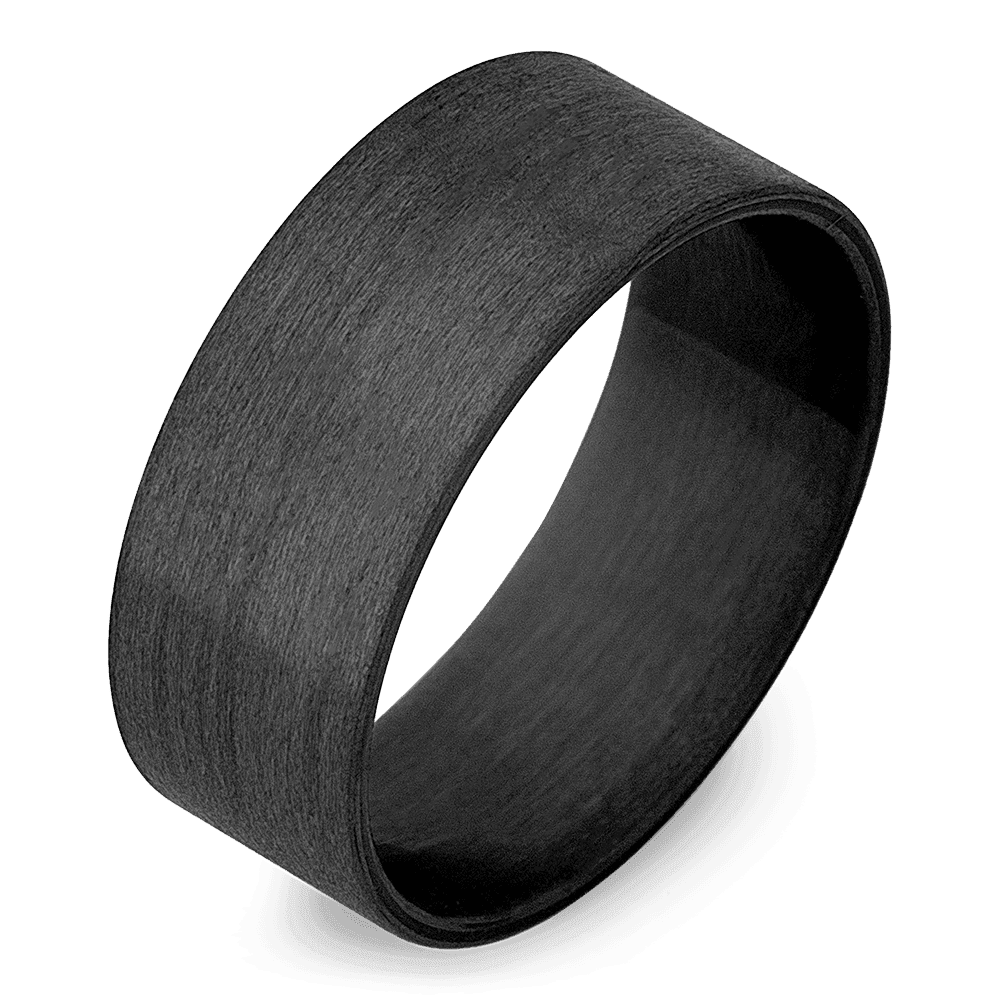 Men's Carbon Fiber Wedding Ring with 8mm Lightweight Design Band | Bonzerbands