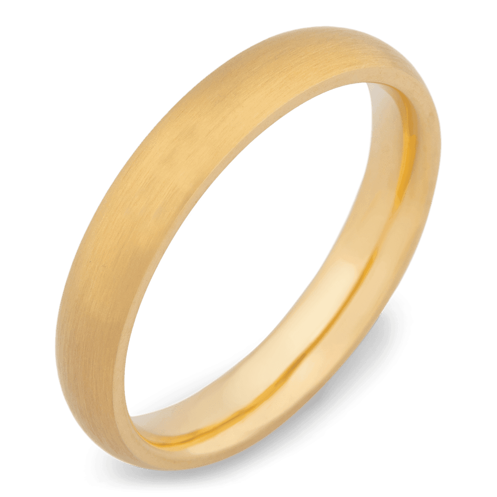 Men's 14k Yellow Gold Wedding Ring with 8mm Solid Gold Band | Bonzerbands
