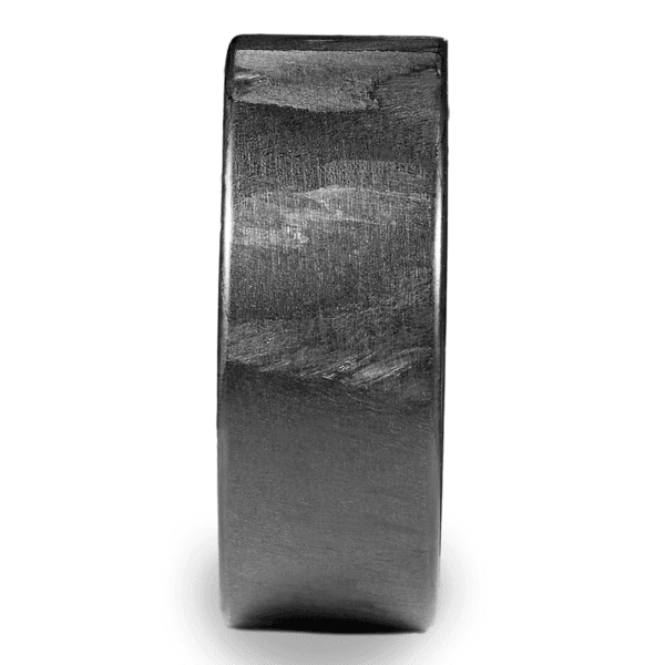 Men's Carbon Fiber Wedding Ring with 8mm Flat Design Band | Bonzerbands