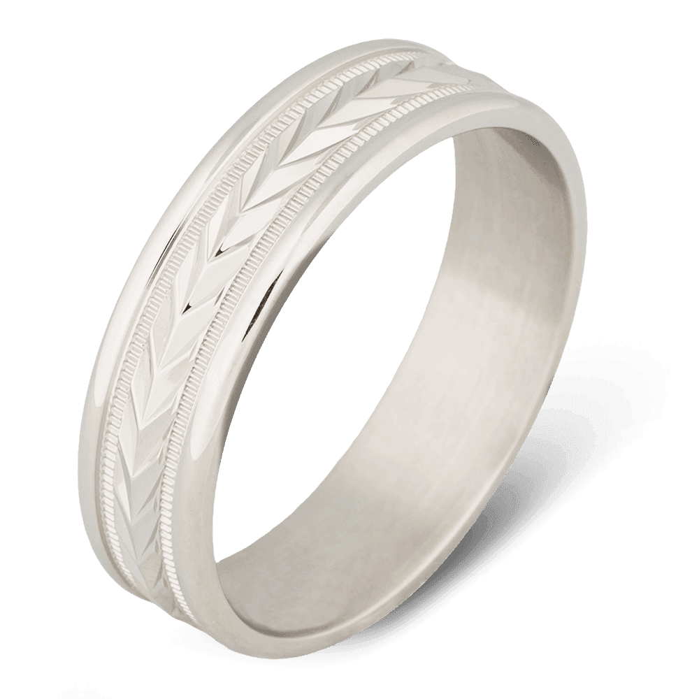 Men's Gold Wedding Ring with 6mm Platinum Band | Bonzerbands