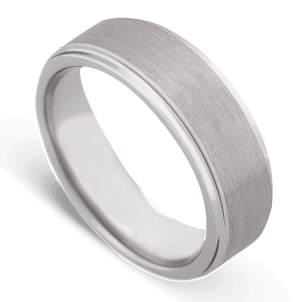 Men's Tungsten Wedding Ring with 6mm | 8mm Matte Finish Band | Bonzerbands
