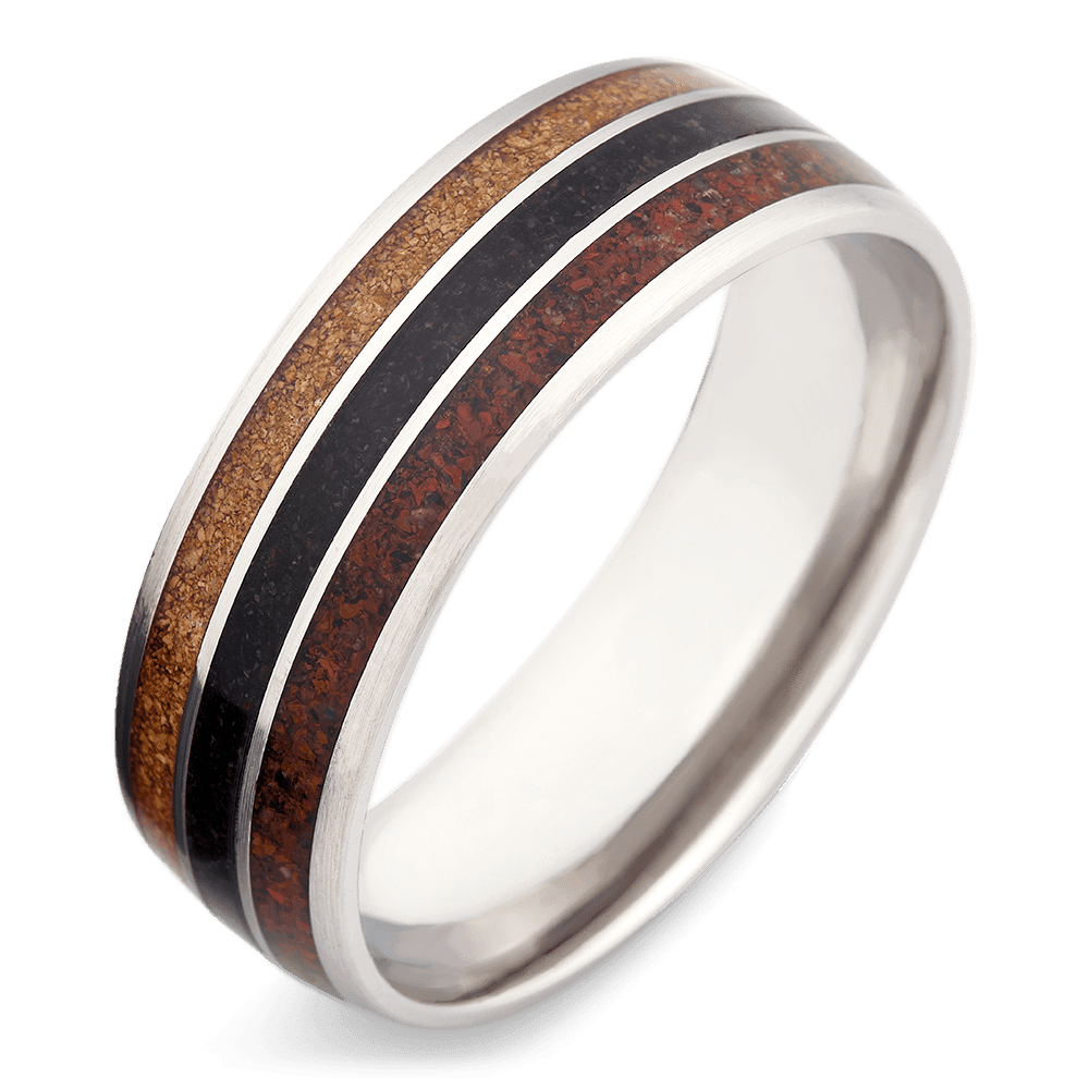 Men's Titanium Wedding Ring with 9mm Titanium Band | Bonzerbands