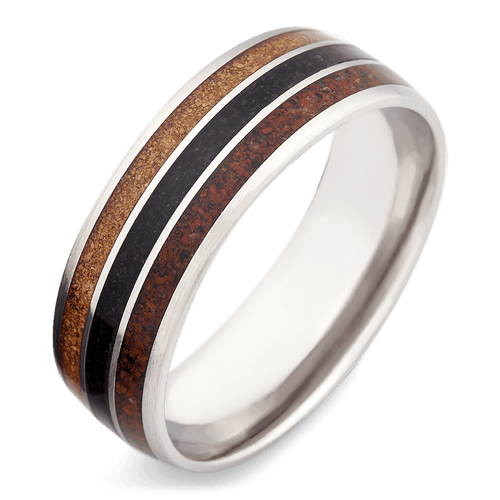 Men's Titanium Wedding Ring with 9mm Titanium Band | Bonzerbands