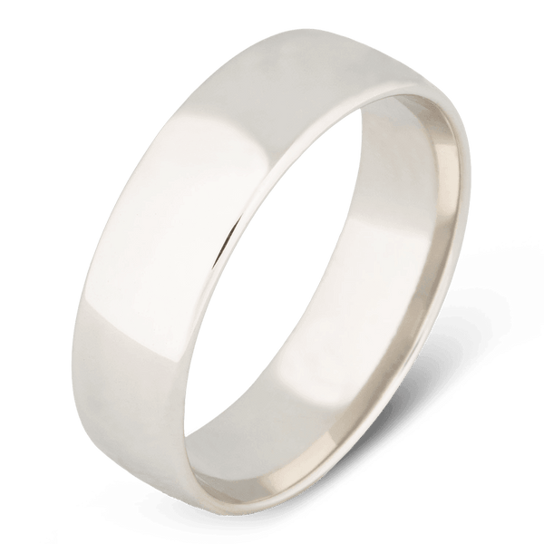 Men's Gold Wedding Ring with 6.5mm Platinum Band | Bonzerbands