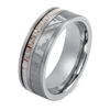 Men's Tungsten Wedding Ring with 6mm | 8mm Brushed Band | Bonzerbands