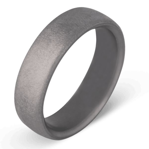 Men's Tantalum Wedding Ring with 6.5mm Distressed Finish Band | Bonzerbands
