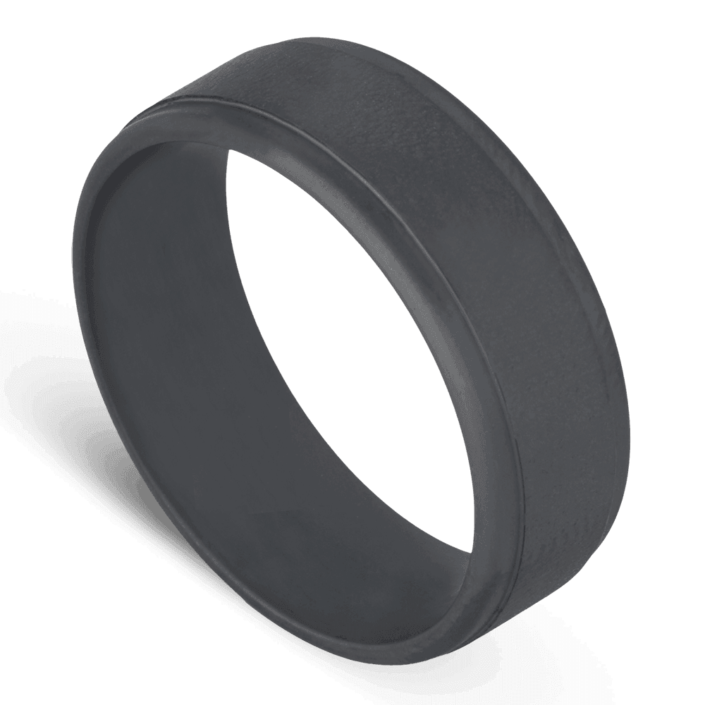 Men's Titanium Wedding Ring with 6mm Satin Band | Bonzerbands