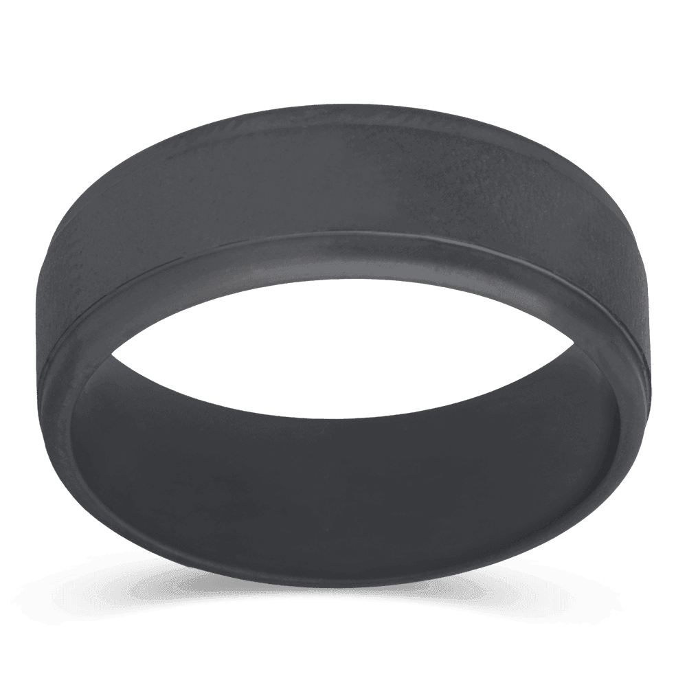 Men's Titanium Wedding Ring with 6mm Satin Band | Bonzerbands