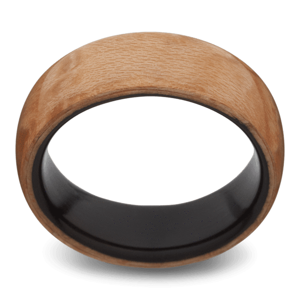 Men's Birds Eye Maple Wedding Ring with 8mm Bird's Eye Maple Wood Band | Bonzerbands