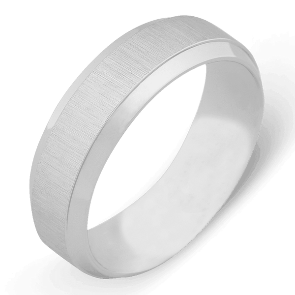 Men's Cobalt Chrome Wedding Ring with 7mm Satin Finish Band | Bonzerbands